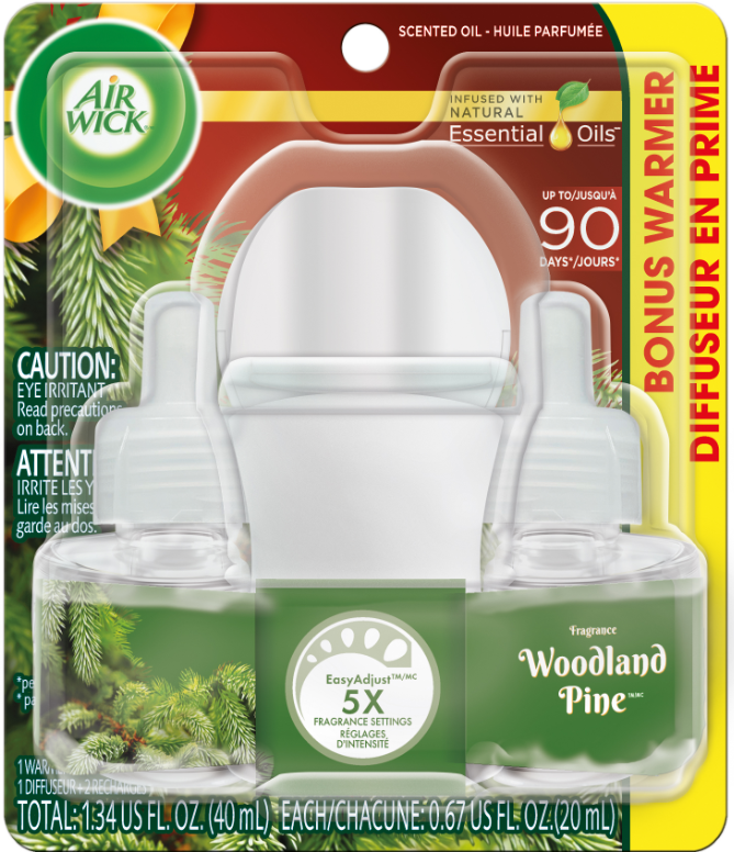 SmartLabel AIR WICK® AIR WICK® Scented Oil Woodland Pine Kit